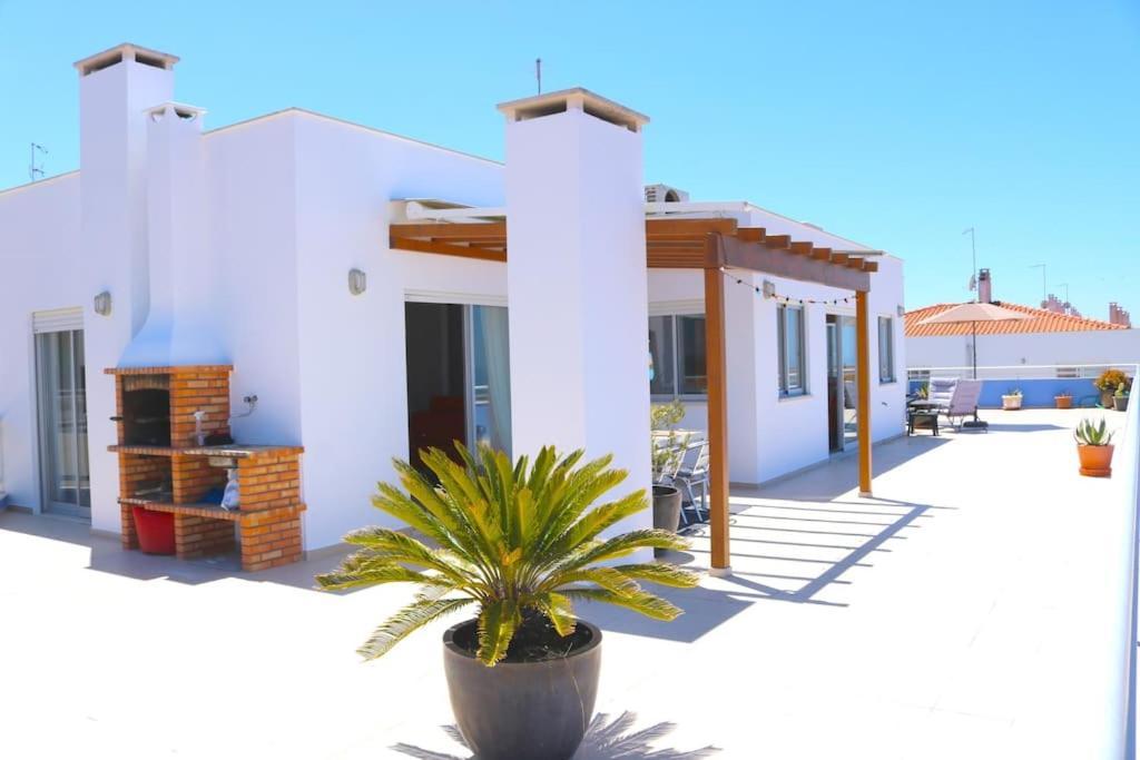 Sitio Penthouse - Big Terrace With Sea View & Bbq Villa Nazaré Exteriör bild