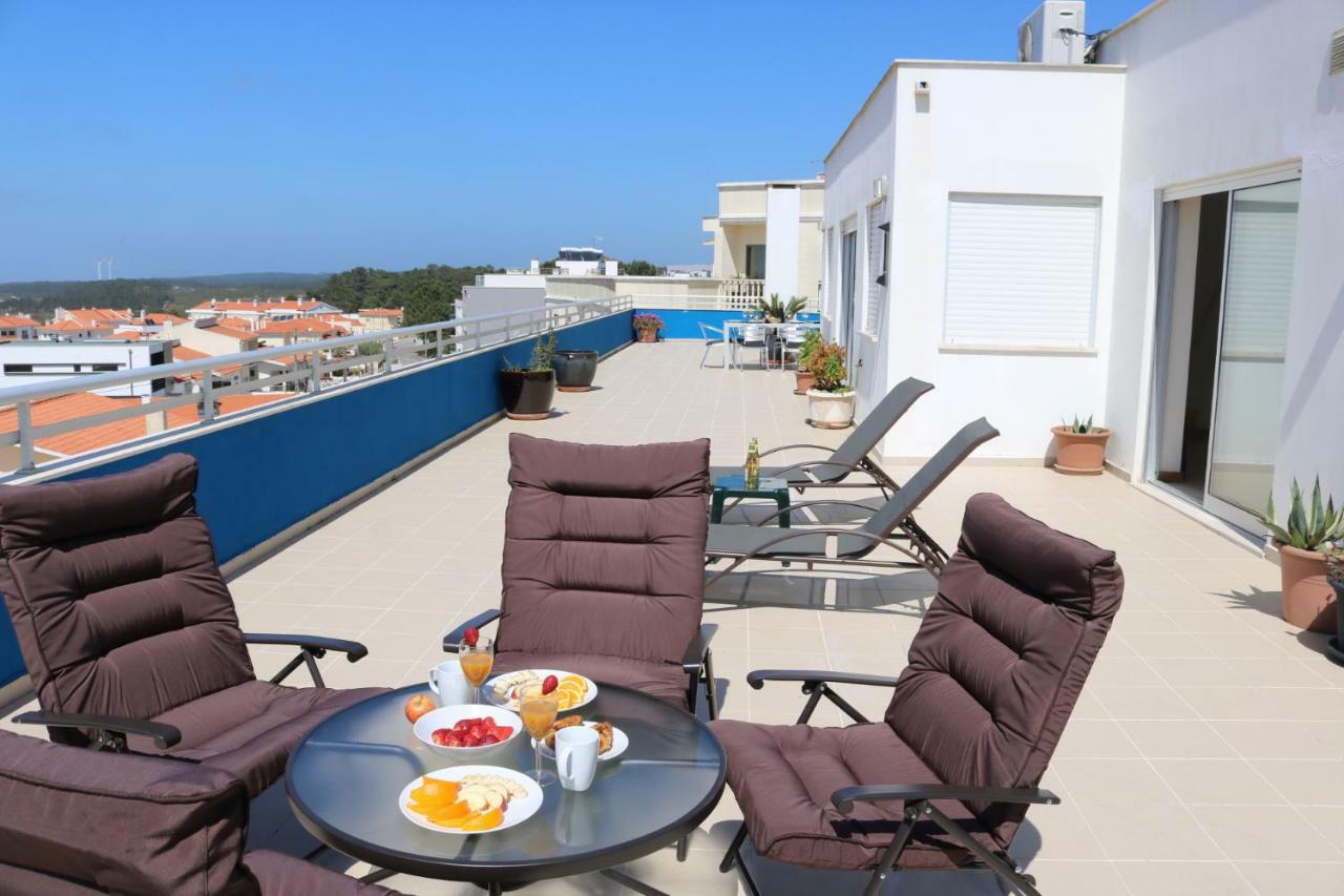 Sitio Penthouse - Big Terrace With Sea View & Bbq Villa Nazaré Exteriör bild